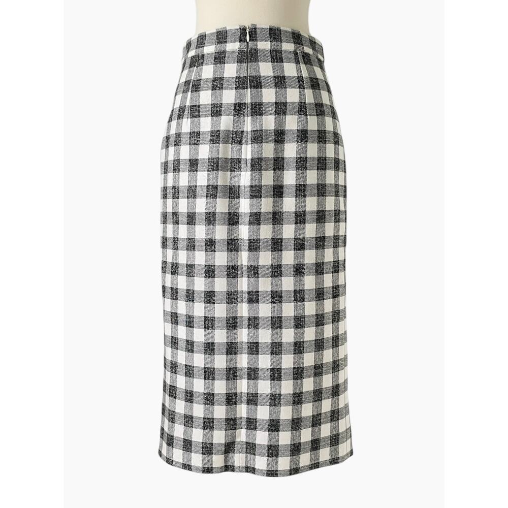 Cara Cara Prescott Halter Top Faye Midi Skirt Set Black Gingham Cotton XS - Picture 7 of 12